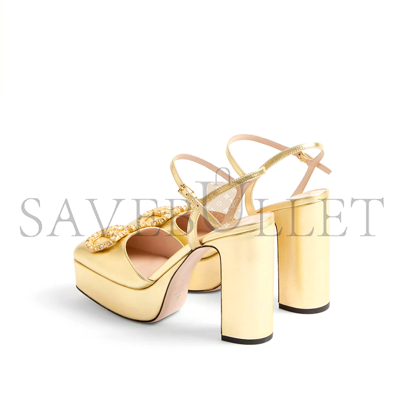 Va1e*ntin0 vlogo signature platform pump in laminated nappa 115mm 6w2s0lf8luy_9mr