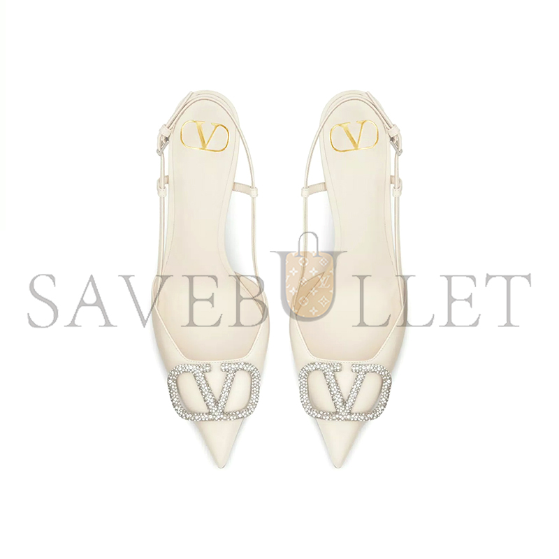 Va1e*ntin0 vlogo signature slingback pump in calfskin leather 80mm 5w2s0r01est_ia5