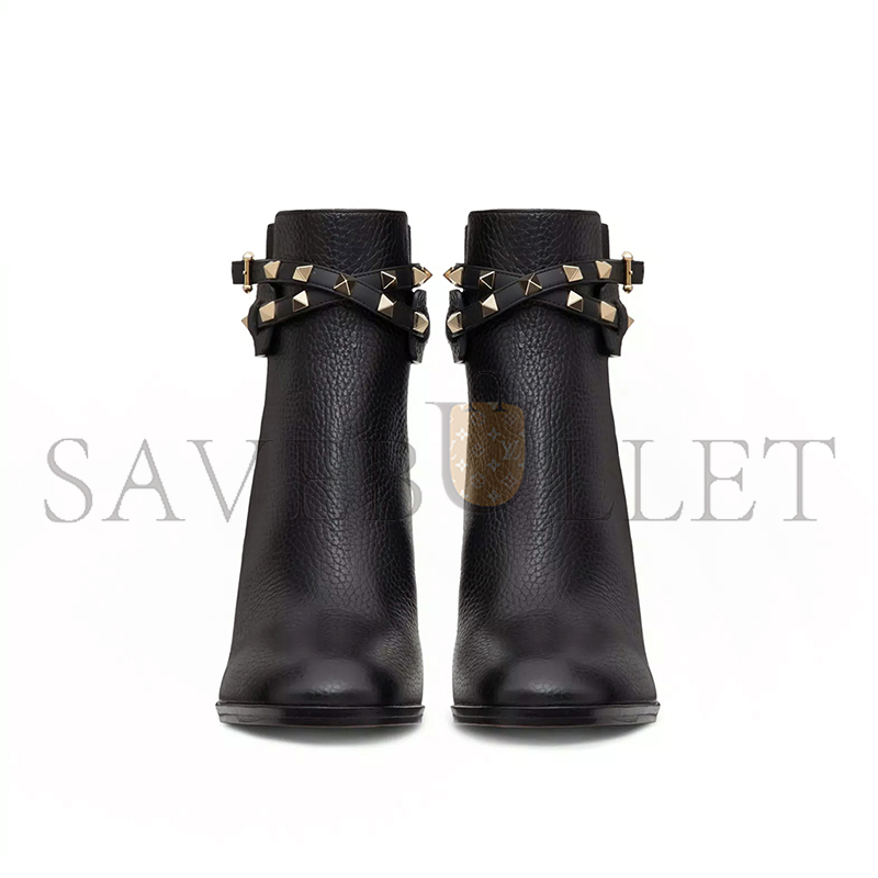 Va1e*ntin0 rockstud grainy calfskin ankle boot 90 mm 3w2s0p62vce_0no