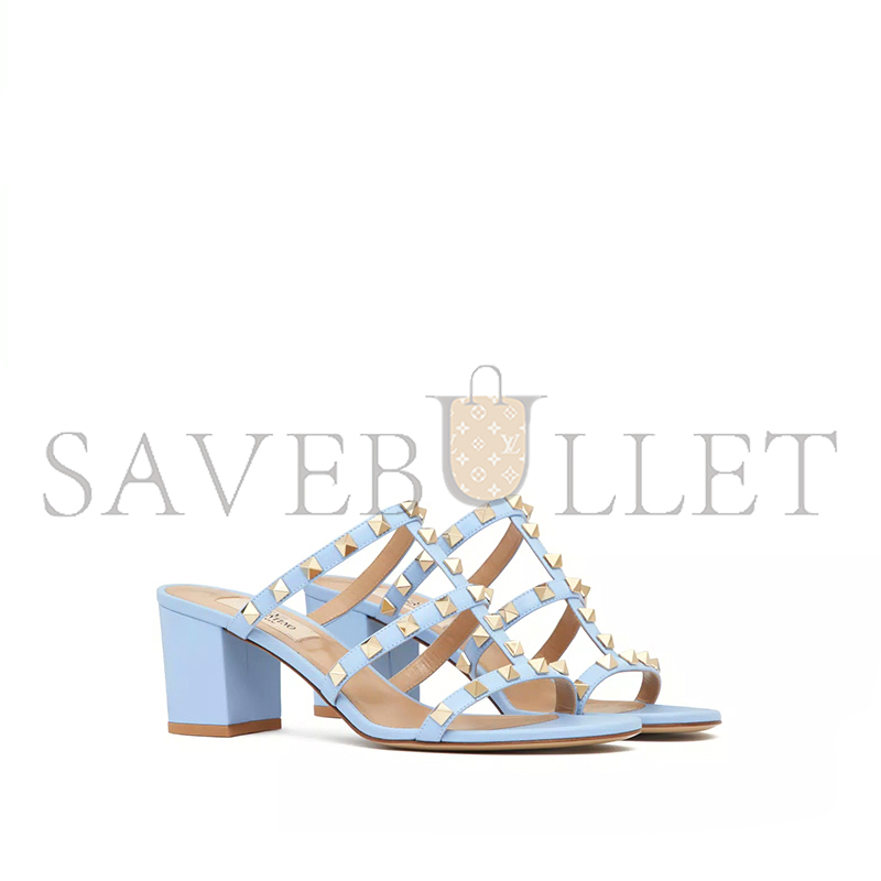 Va1e*ntin0 rockstud calfskin leather slide sandal 60 mm 4w2s0c47vod_zqw