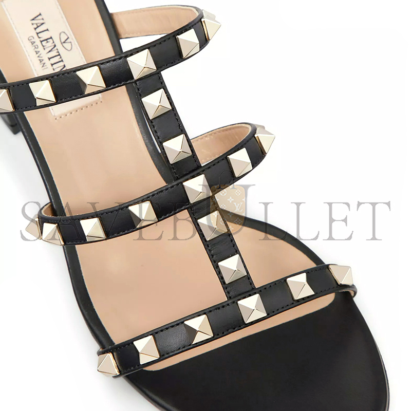 Va1e*ntin0 rockstud calfskin leather slide sandal 60 mm 5w2s0c47vod_0no