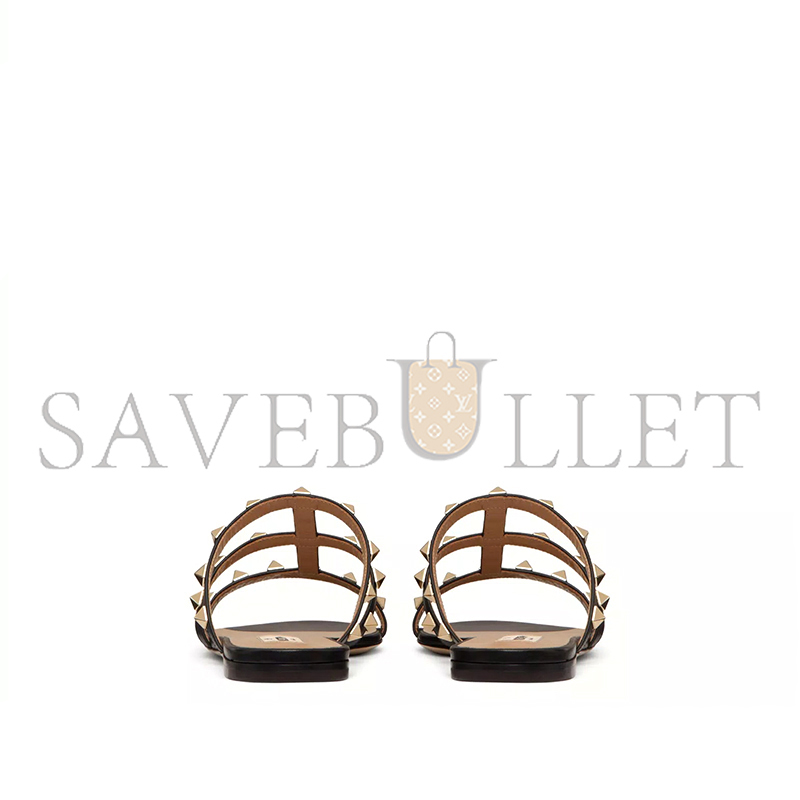Va1e*ntin0 rockstud flat slide sandal 5w2s0c49vod_0no