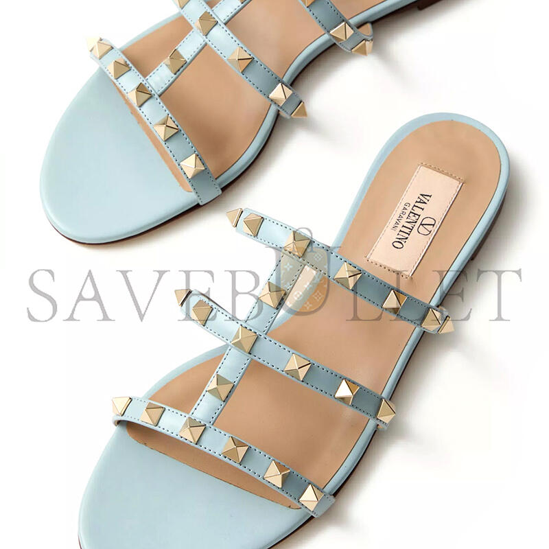 Va1e*ntin0 rockstud flat slide sandal 5w2s0c49vod_zj4