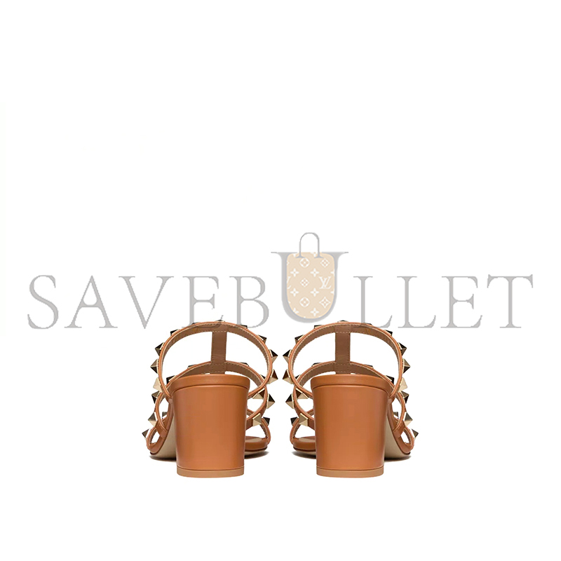 Va1e*ntin0 rockstud calfskin leather slide sandal 60 mm 4w2s0c47vod_kel