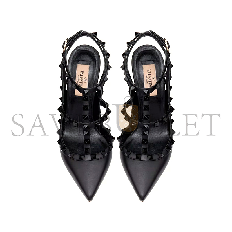 Va1e*ntin0 rockstud ankle strap pump with tonal studs 100 mm 5w2s0393vb8_0no