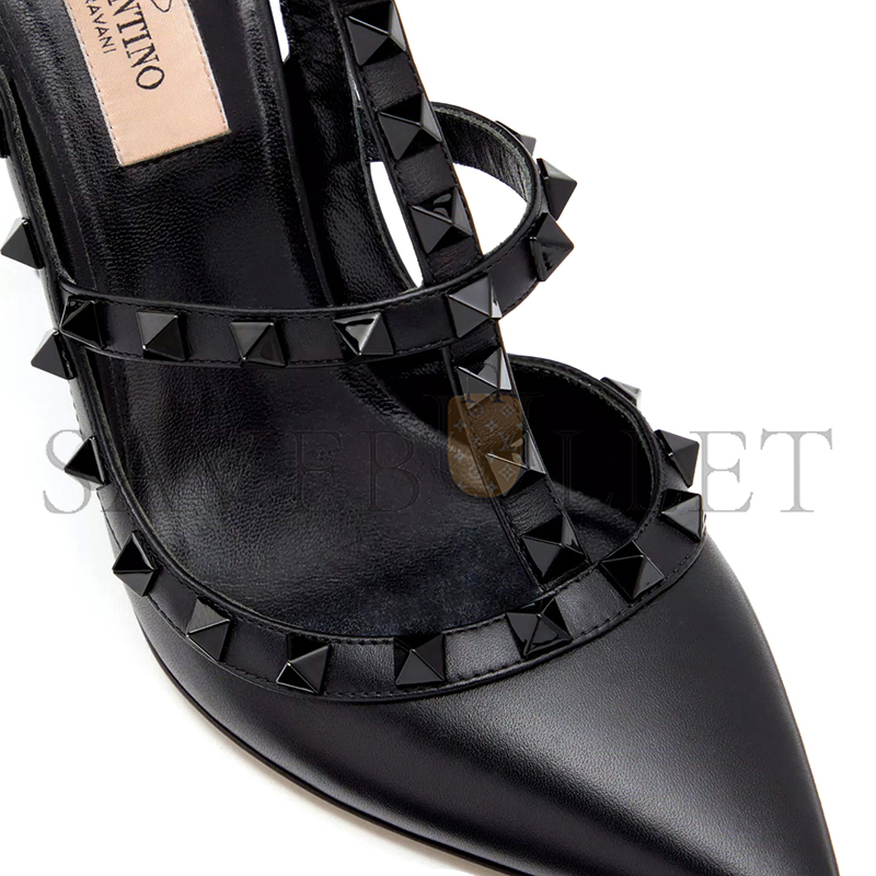 Va1e*ntin0 rockstud ankle strap pump with tonal studs 100 mm 5w2s0393vb8_0no
