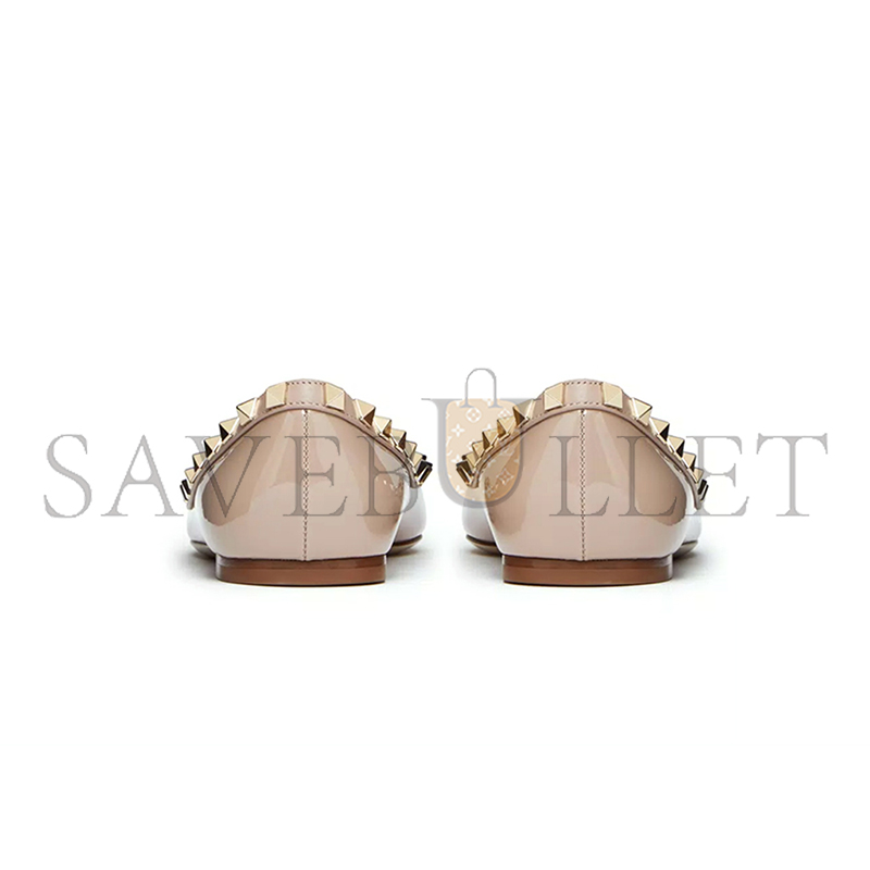 Va1e*ntin0 patent rockstud ballet flat 5w2s0403vnw_p45