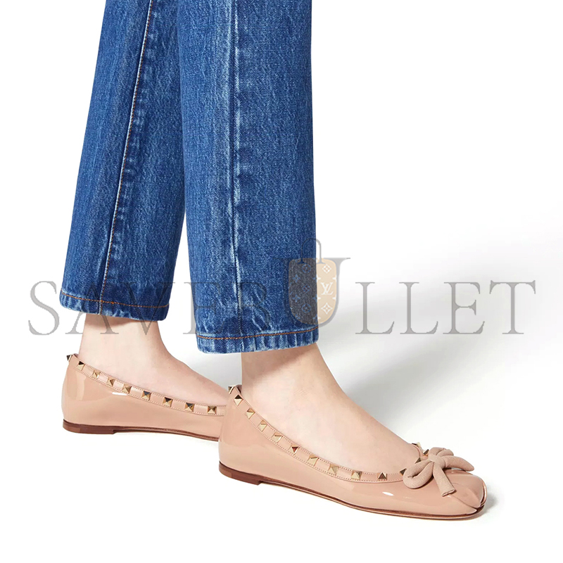 Va1e*ntin0 rockstud patent leather ballerina 5w2s0hq5vnw_gf9