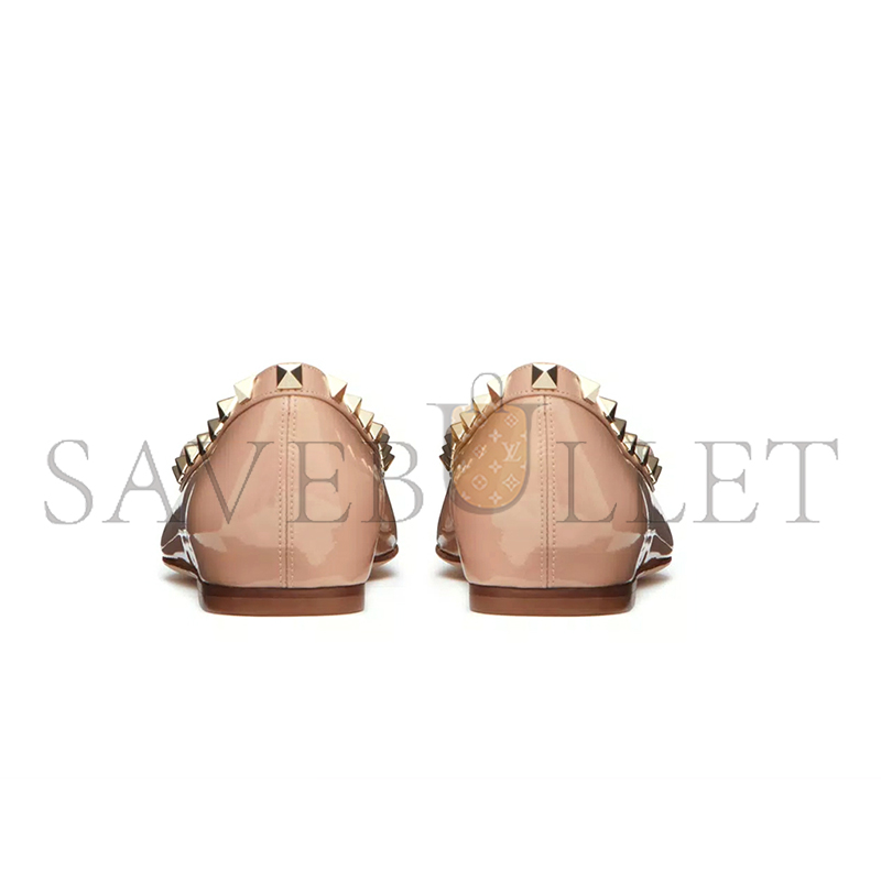 Va1e*ntin0 rockstud patent leather ballerina 5w2s0hq5vnw_gf9