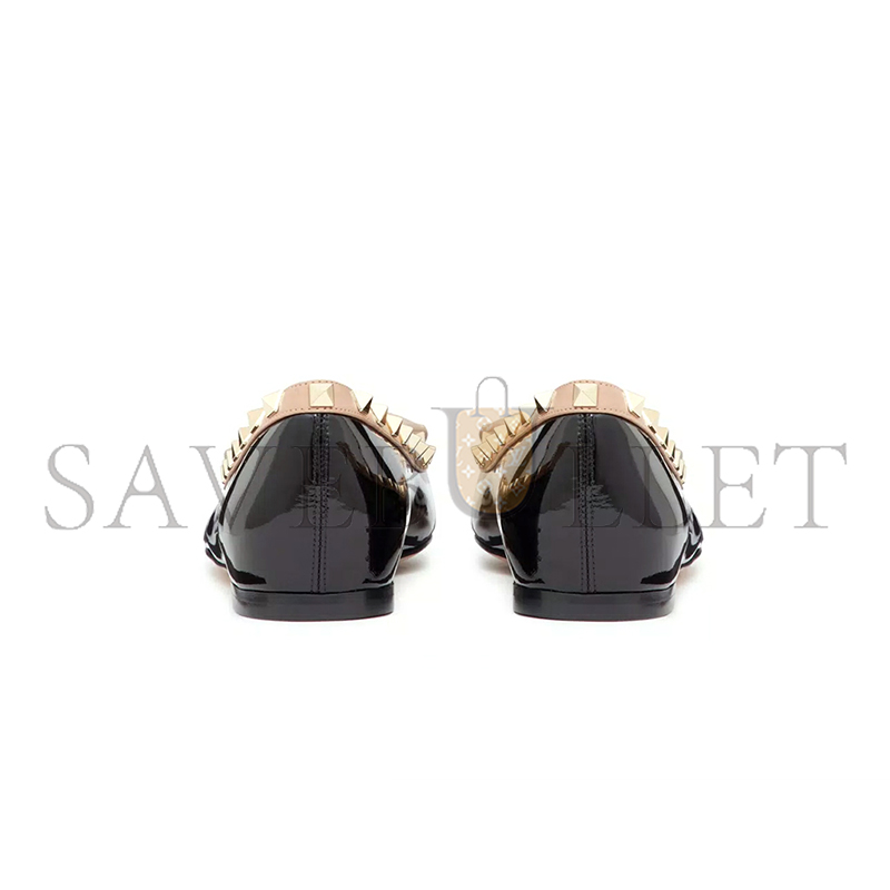 Va1e*ntin0 rockstud patent leather ballerina 3w2s0hq5vnw_n71