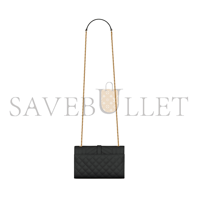 Y*L envelope small in quilted grain de poudre embossed leather 600195bow911000 (21*13*6cm)