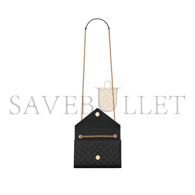 Y*L envelope small in quilted grain de poudre embossed leather 600195bow911000 (21*13*6cm)
