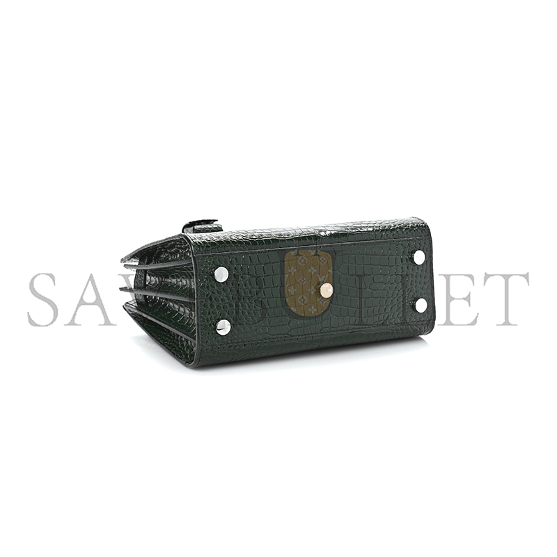 Y*L sac de jour croc embossed dark green 1256125 (26*20.5*12.5cm)