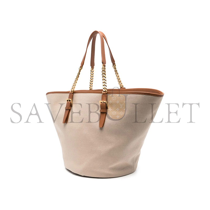 y*l laurent cabas bag in desert dust&bR1ck 773704fac7t9856 (47*30*25cm)