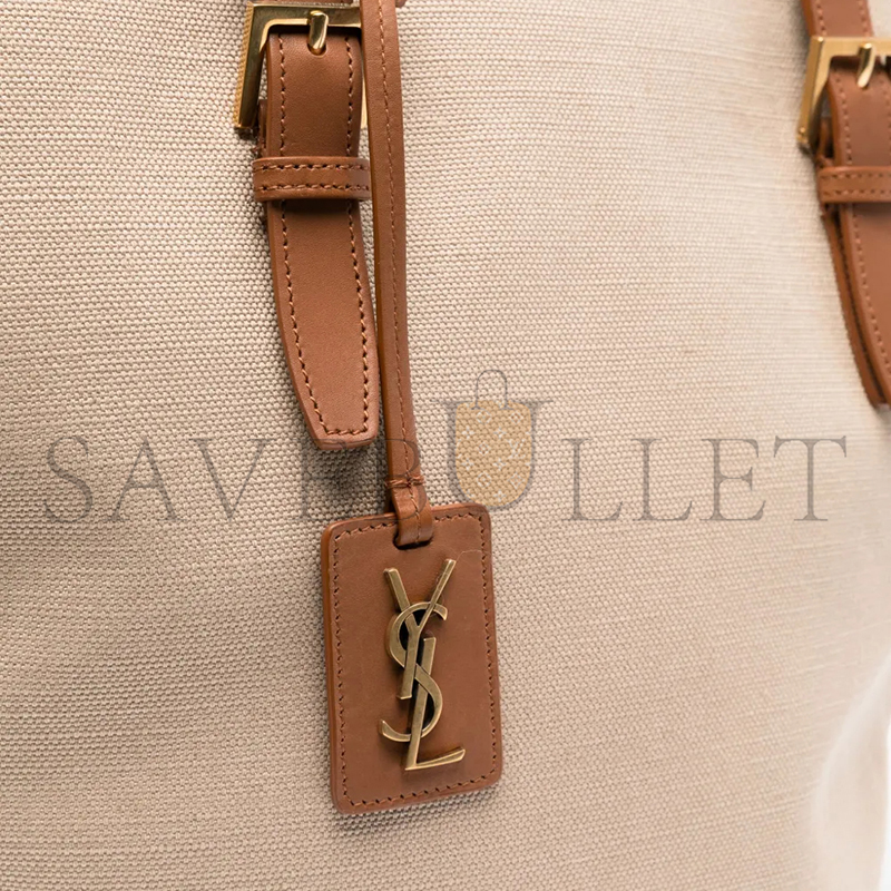 y*l laurent cabas bag in desert dust&bR1ck 773704fac7t9856 (47*30*25cm)
