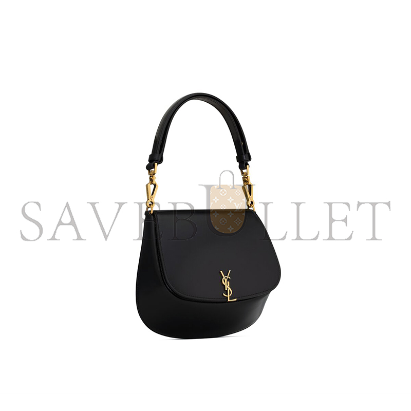 y*l voltaire top handle in box Sa**t Lau*nt 8008460sx0w1000 (17.5*21*8cm)