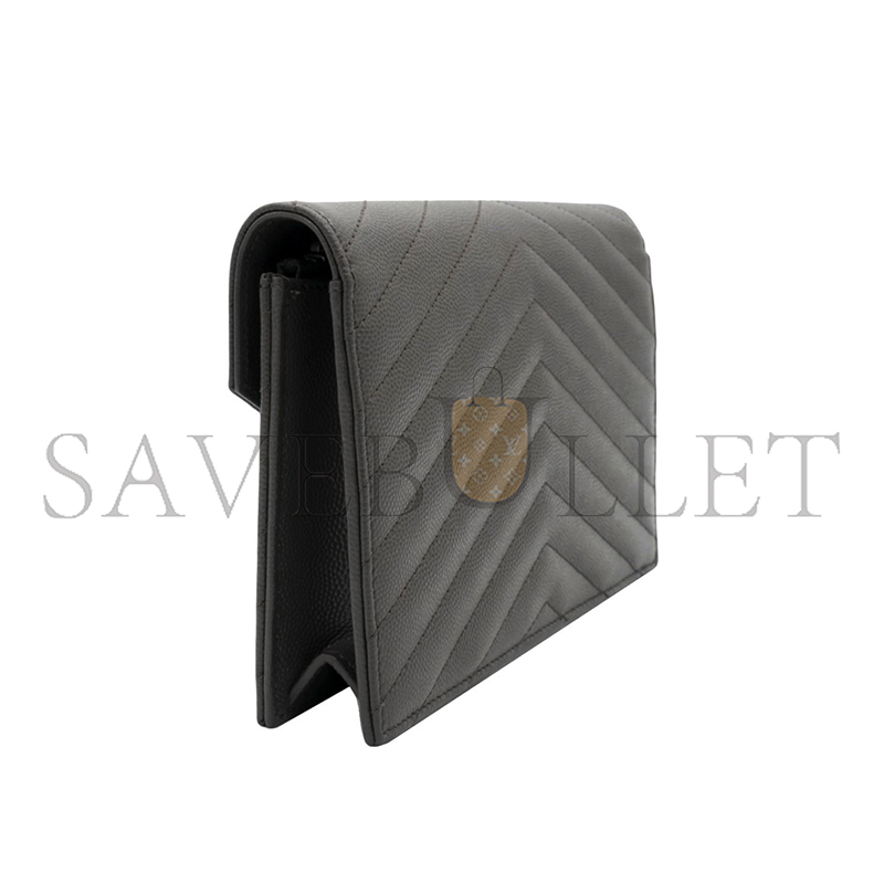 Y*L cassandre envelope chain wallet in grain de poudre leather 393953bow021257 (19*12.5*3.5cm)