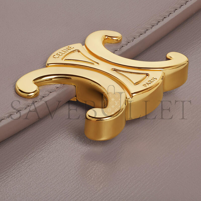 Ce1i*e large wallet triomphe in shiny calfskin 10e313dpv.10bl (19*10*3cm)