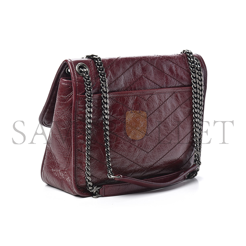 Y*L niki medium chain bag in crinkled vintage leather 498894710044 (28*20*8.5cm)
