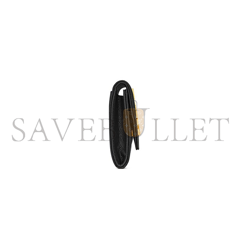 Y*L cassandre matelassÉ small envelope wallet in grain de poudre leather 414404bow011000 (13.5*9.5*3cm)