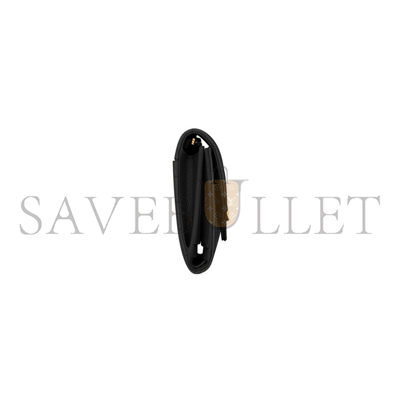 Y*L cassandre matelassÉ compact tri fold wallet in grain de poudre leather 403943bow011000 (12.5*10*2.5cm)