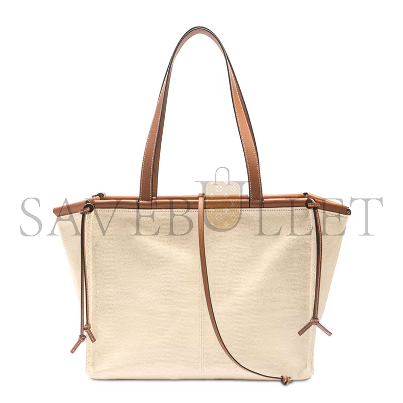 L0ew* cushion tote bag in canvas calfskin 061920 (35*27*19cm)