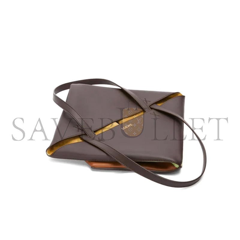 L0ew* medium puzzle fold tote in calfskin and suede a779g50x73 (25.5*31.5*14.5cm)