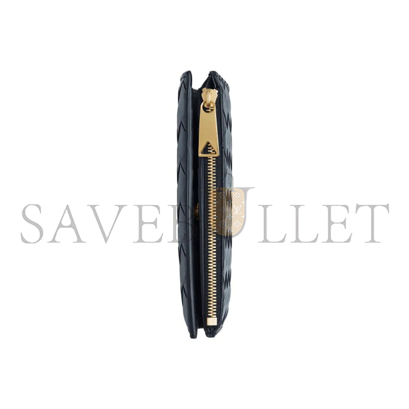 b0tt*ga Ven*ta medium intrecciato bi-fold zip wallet 667468vcpp28837 (14.5*9.3*2cm)