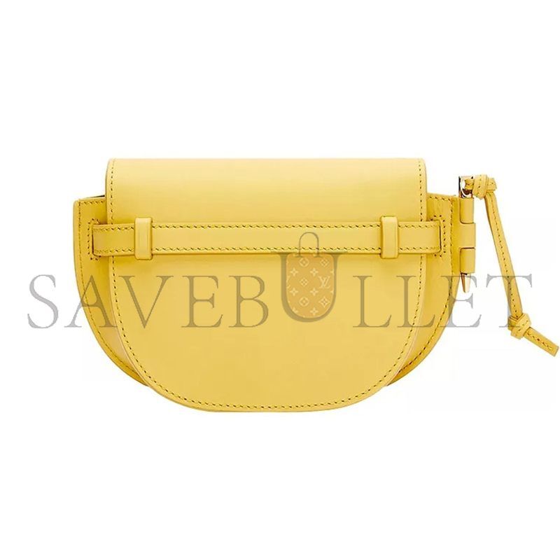 L0ew* mini gate dual bag in soft calfskin and jacquard a650n46x13-7969 (21*12.5*9.5cm)
