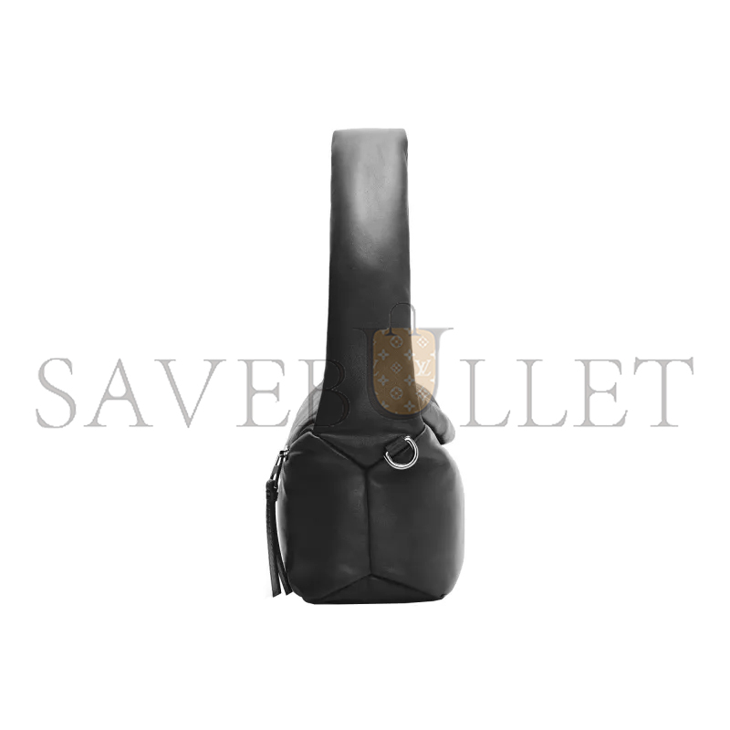 L0ew* puffer puzzle hobo bag in shiny nappa lambskin a510j67x13-1100 (28*10*14cm)