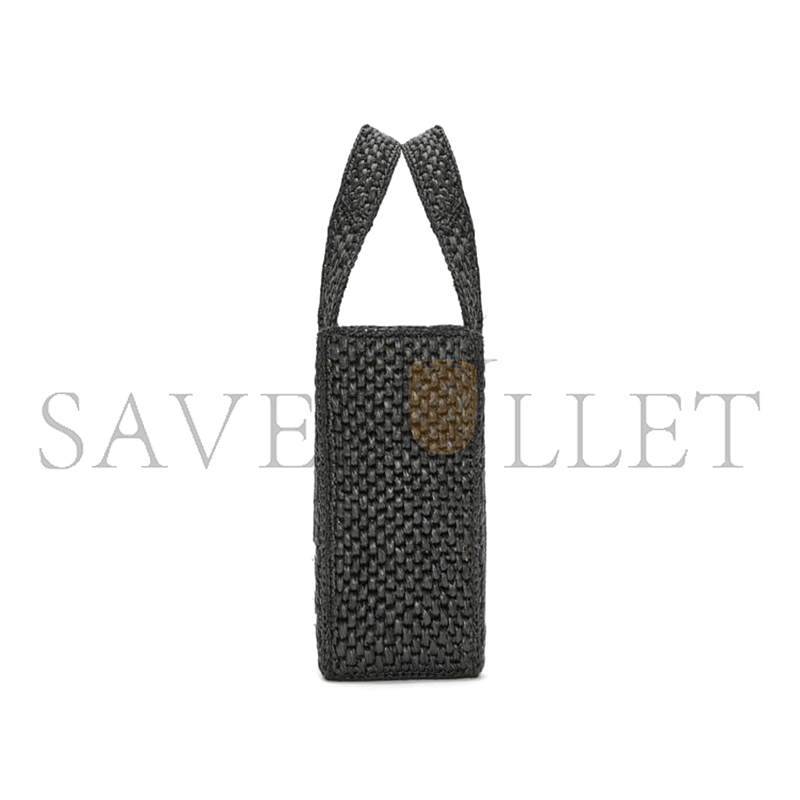 L0ew* small L0ew* font tote in raffia a685b59x01-1100 (24*19.5*11cm)