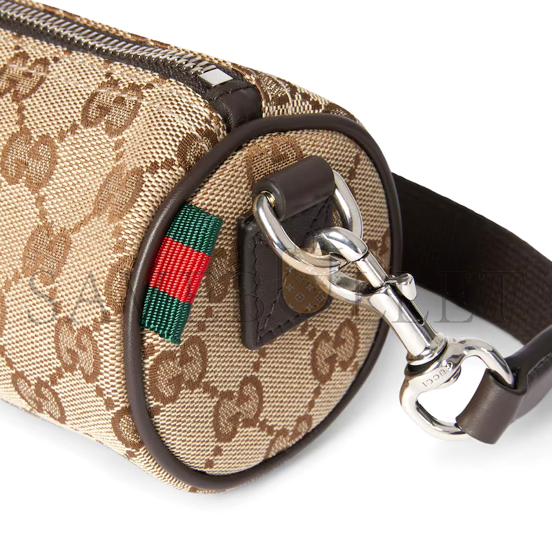 G*u*i gg canvas mini cylinder bag 834269 (17*8*8cm)