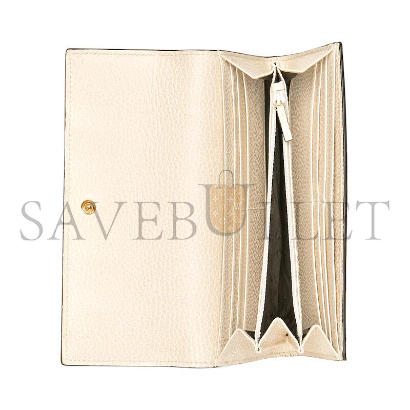 Gvc*1 gg marmont bi-color continental wallet 456116 (10*19*3.5cm)