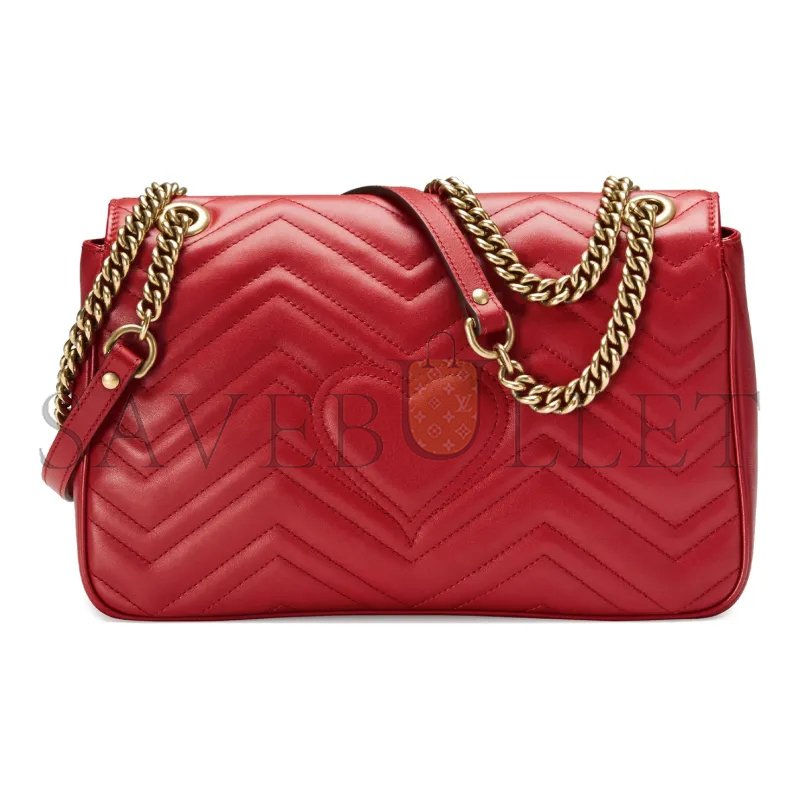 G*u*i gg marmont shoulder bag 443496 (31*19*7cm)