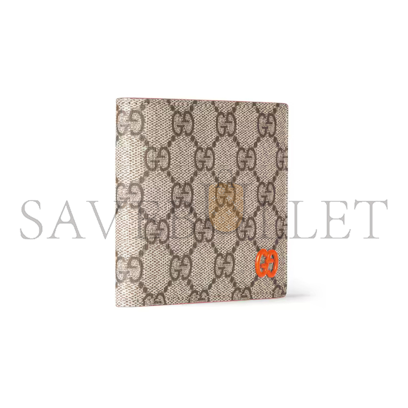Gvc*1 orange interior gg bi-fold wallet 768243 (21*9cm)