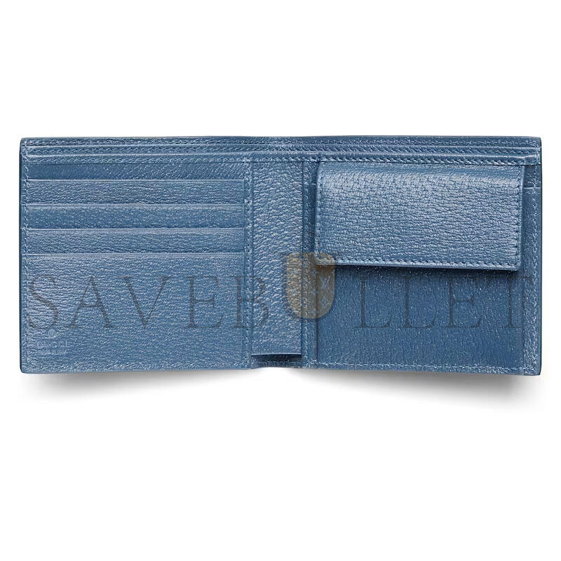 Gvc*1 blue interior gg coin wallet ‎768244 (21*9cm)