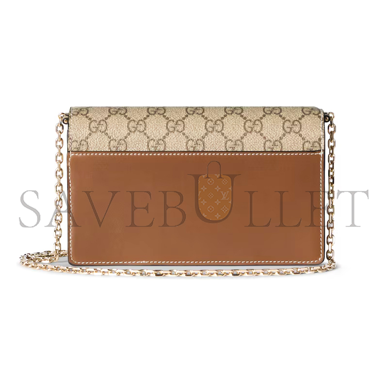 G*u*i gg emblem wallet on chain 838151 (20*13*4cm)