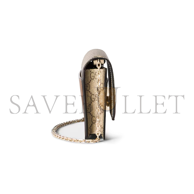G*u*i gg emblem wallet on chain 838151 (20*13*4cm)