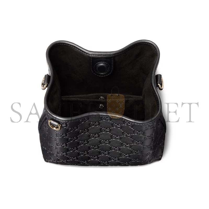G*u*i gg emblem small bucket bag 815118 (19*18*11cm)