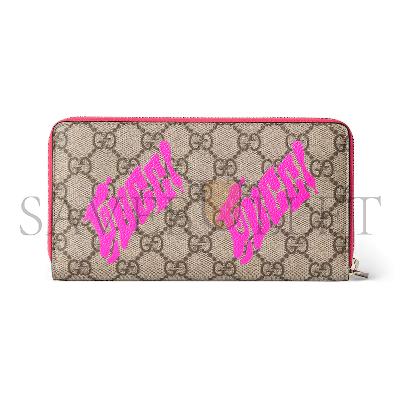 Gvc*1 bi-color zip around wallet with print ‎‎835324 (19*10.5*2.5cm)