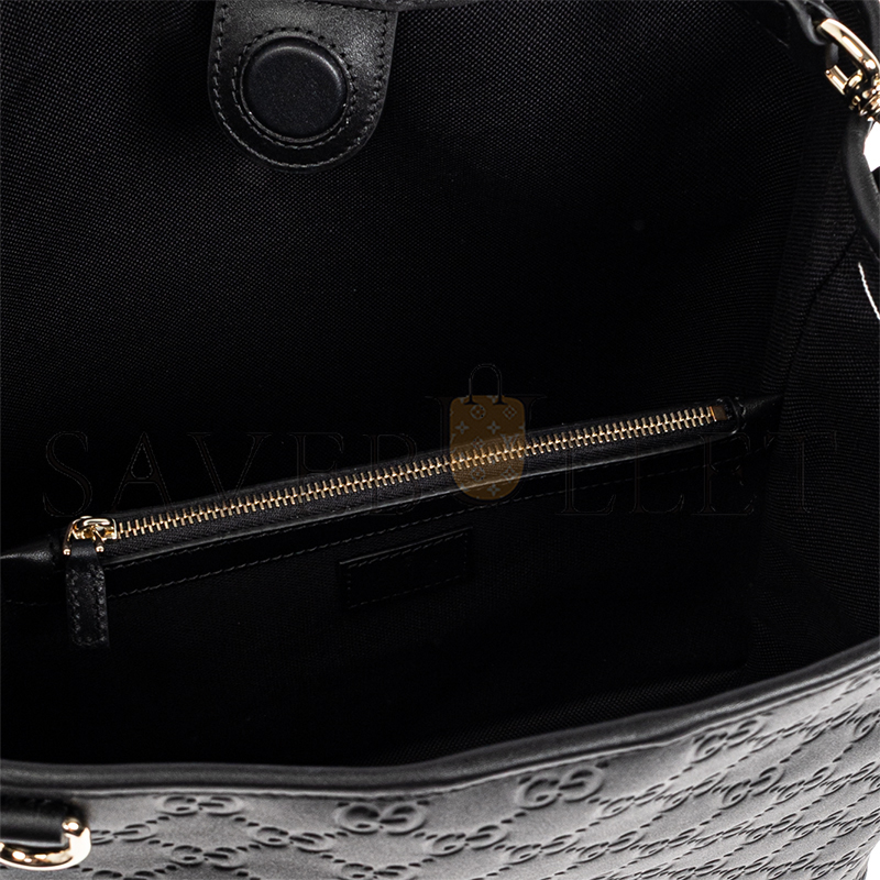 G*u*i gg emblem bucket bag 815103 (25*25*15.5cm)