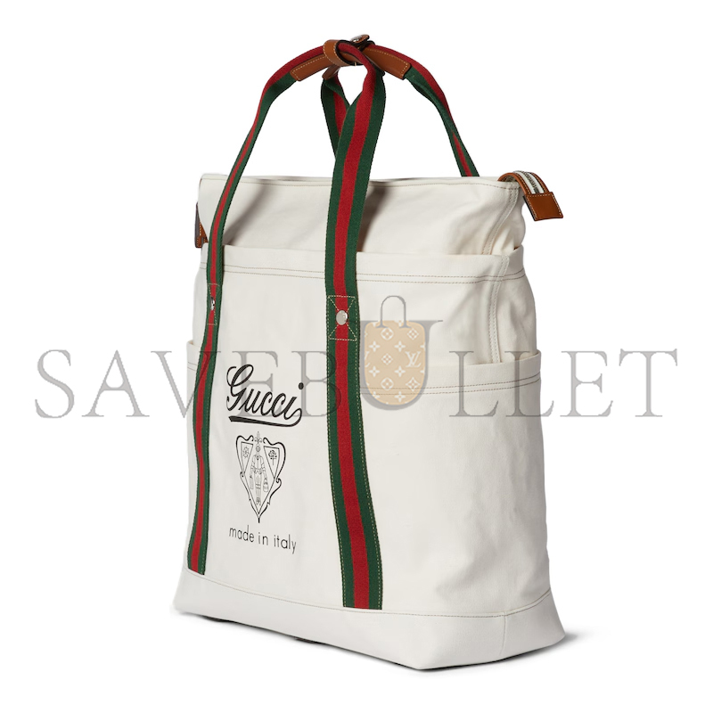 G*u*i printed canvas large tote bag 816863 (39*45*19cm)