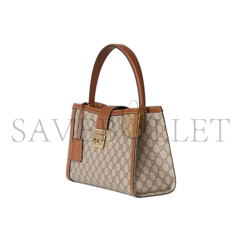 G*u*i padlock fabric large shoulder bag 838991 (31*21*11cm)