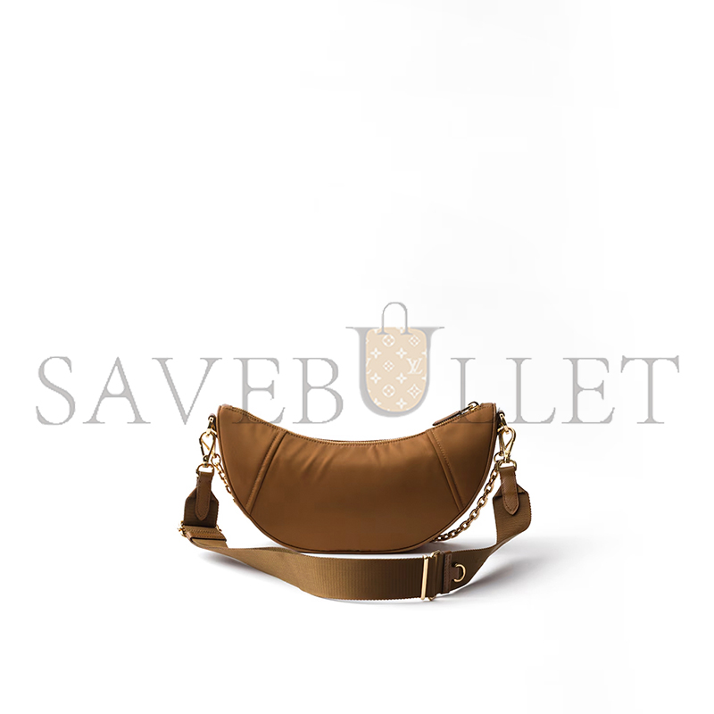 Pra*a demi-lune re-nylon shoulder bag 1bh222 (30*13.5*6cm)