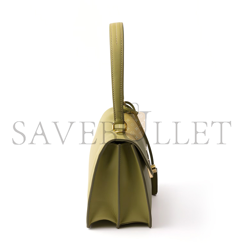 Pra*a soft sound medium leather shoulder bag 1bn023 (28*16*10cm)