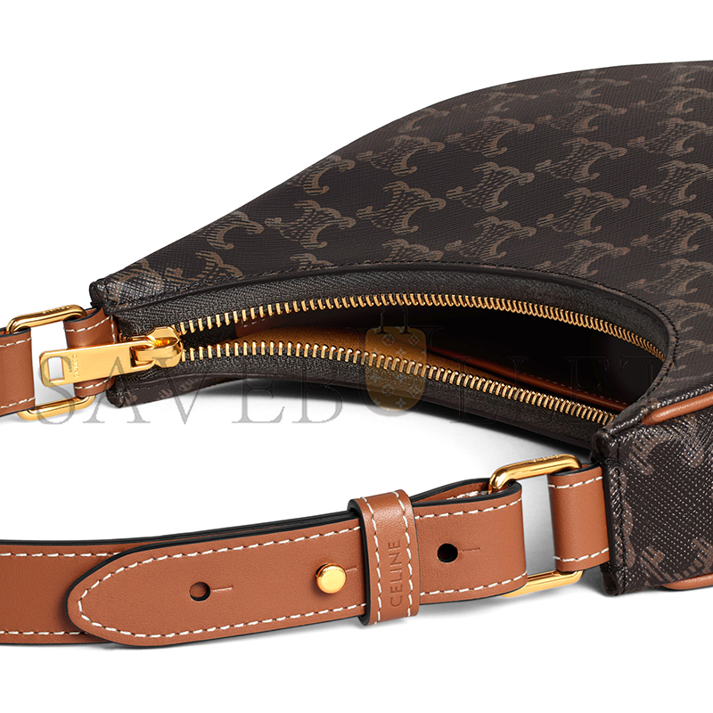 Ce**e ava bag in triomphe canvas and calfskin 193952bzj.04lu (23*14*7cm)