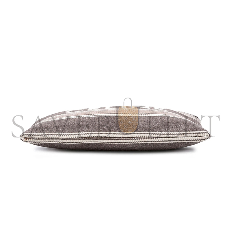 Ce1i*e large clutch in triomphe stripes and calfskin 10b802bq5.38nu (34*23.5cm)