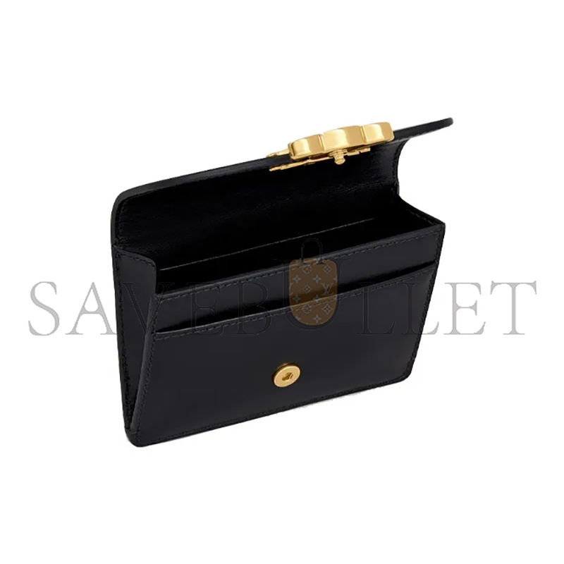 Ce1i*e card holder in triomphe cow leather 10i583dpv.38no (10.5*7cm)