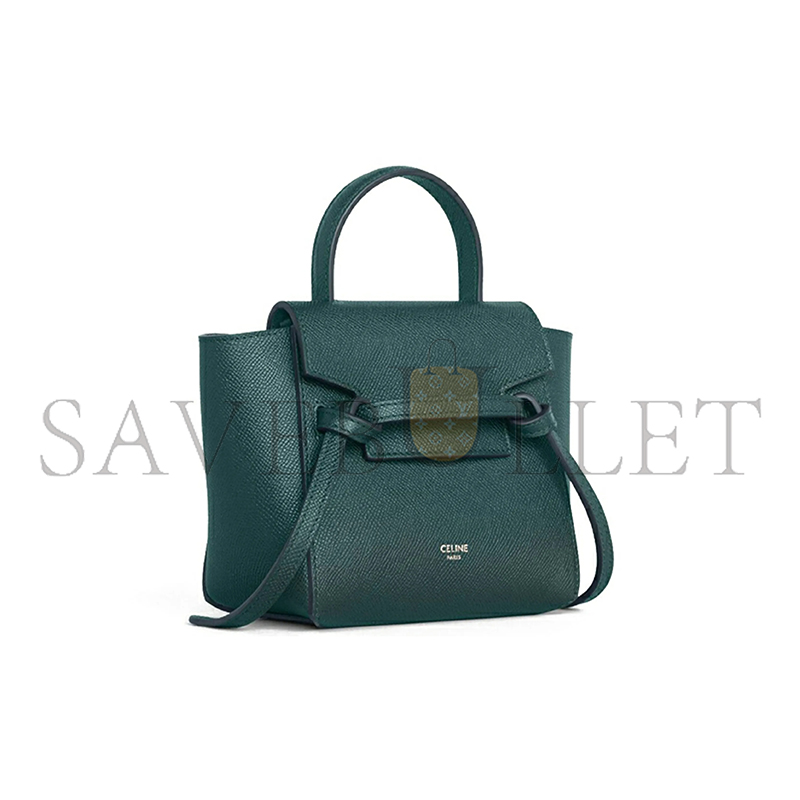 Ce**e pico belt tote in grained cowhide leather 194263zva.31an (21*16*8cm)
