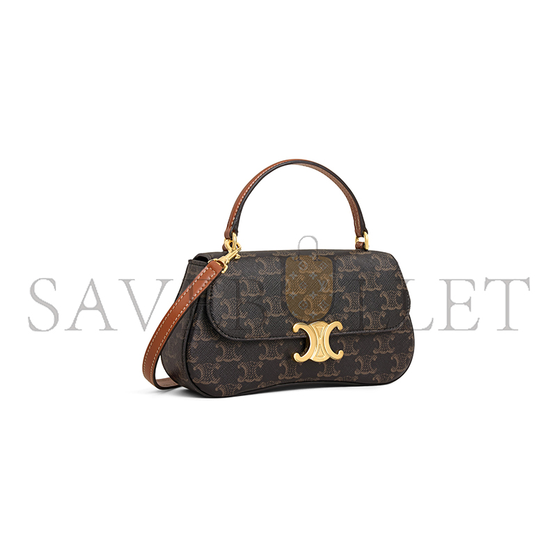 Ce**e teen Ce**e lola in triomphe canvas and calfskin 119532fn1.04lu (20*11.5*5cm)